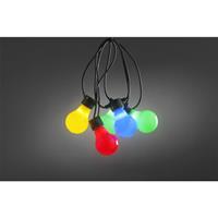 konstsmide LED feestverlichting met multicolor opaal lampen - 9.5m