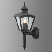 buitenlampenshop.nl Wandlamp Cassiopeia zwart buitenverlichting Konstmide 480-750