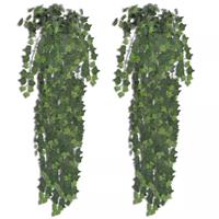 VidaXL Kunstplanten klimop 90 cm groen 2 st