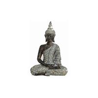 Thaise Boeddha beeldje grijs 33 cm