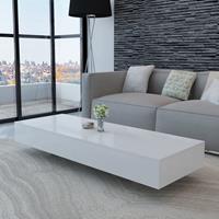 VidaXL Salontafel hoogglans wit