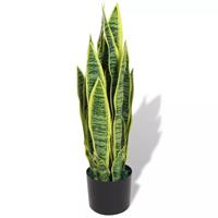 VidaXL Kunst sanseveria plant met pot 65 cm groen