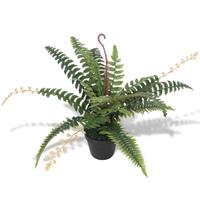 vidaxl Kunst varen plant met pot 50 cm groen