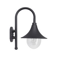 Brilliant Berna 41081/06 Buitenlamp (wand) Spaarlamp, LED E27 60 W Zwart