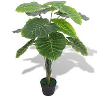 VidaXL Kunst taro plant met pot 70 cm groen