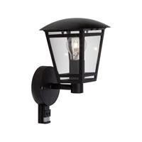 Brilliant Riley 42397/06 Buitenlamp met bewegingsmelder (wand) LED E27 40 W Zwart