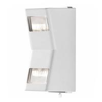 buitenlampenshop.nl Wandlamp Potenza flush twinspot matwit 2x6w 30cm