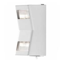 buitenlampenshop.nl Wandlamp Potenza flush twinspot matwit 2x6w 30cm