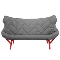 Kartell Foliage Fauteuil Trevira Grijs / Rood