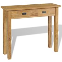 VidaXL Wandtafel massief teakhout 90x30x80 cm