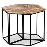 VidaXL Salontafel massief mangohout 48x48x40 cm