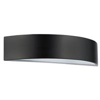 BSE LED Tuinverlichting - Buitenlamp - Mesa - Wand - Aluminium Mat Zwart - 5.5W Natuurlijk Wit 4100K - Ovaal