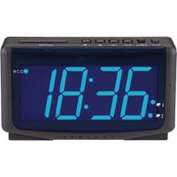 Balance Zendergestuurde LED-wekker met blauw display