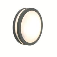 Lutec wandlamp Titan rond donker grijs 20W CFL