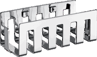 Emco System 2 Korf H7xB21.7xD9.3cm rechthoek Messing Chroom 354500132