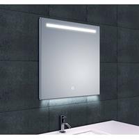 Aqua Splash Ambi+ Condensvrije Spiegel 60X60 cm Met Led Verlichting 