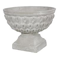 lesliliving Bloempot Molina, cement, lengte 42,5 cm, breedte 42,5 cm, hoogte 33 cm
