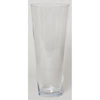 Conische vaas helder glas 43 cm Transparant