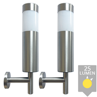 Slk Solar wandlamp Lucifer RVS op zonne energie
