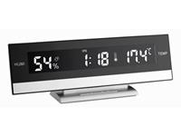 TFA 60.2011 Digital table clock Rechthoekig Zwart, Zilver mantel / table clocks