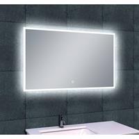 Aqua Splash Quatro Dimbare Led Spiegel 100X60 cm 