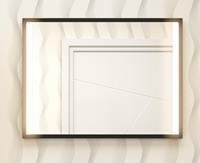 Muebles Davinci 120x60cm spiegel met verlichting en zwart frame