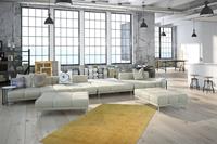 Kayoom Luxury Vloerkleed 120 x 170 cm Geel