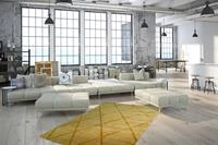 Kayoom Luxury Vloerkleed 160 x 230 cm Geel 210