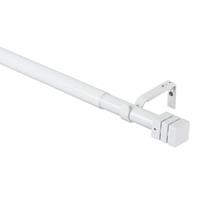 Gordijnroede 28 mm Amsterdam complete set - wit - 170-300 cm