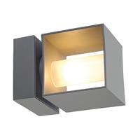 buitenlampenshop.nl Wandlamp SQUARE TURN G9 zilvergrijs 1xG9