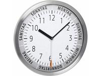 tfadostmann Quarz Wanduhr 303mm x 43mm Aluminium