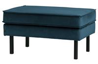 bepurehome Hocker Rodeo op poten velvet blue