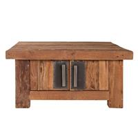 Couchtischtruhe CORAL-14 85x85x40cm natur recyceltes Teak - SIT