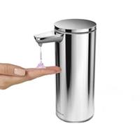 simplehuman Seifenspender Wiederaufladbarer Sensorspender Edelstahl Poliert 266 ml