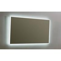 Sanilux Aluminium spiegel LED Infinity 120 cm met spiegelverwarming