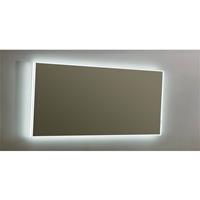 Sanilux Aluminium spiegel LED Infinity 160 cm met spiegelverwarming