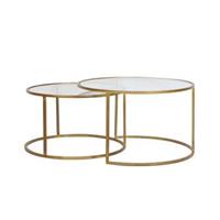 Light & Living Light&Living Salontafel Duarte Goud Set van 2 44 x Ø75