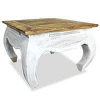 vidaXL Bijzettafel 50x50x35 cm massief mahoniehout