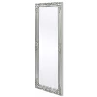 Wandspiegel Barok 140 x 50 cm zilver