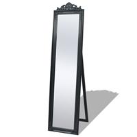 vidaXL Standspiegel im Barock-Stil 160x40 cm  Schwarz