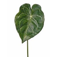 Kunst Anthurium bladgroen tak 67 cm Groen
