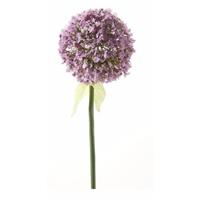 Kunstbloem Sierui / Allium lila 70 cm Paars