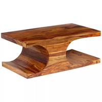 vidaXL Couchtisch Massivholz 90 x 50 x 35 cm Braun