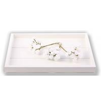 Witte roosjes van satijn 12 cm Wit