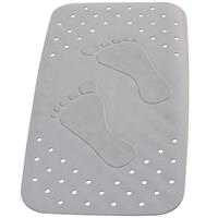 RIDDER Badewanneneinlage Antirutschmatte Plattfuß 72×38 cm  Grau