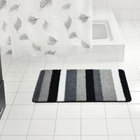 Badematte Badteppich Carl 60×90 cm Grau 7102307 Ridder, Höhe 1.5 mm