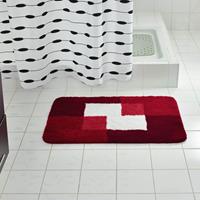 Badematte »Badteppich Coins 60×90 cm Rot 7103306« Ridder, Höhe 1.5 mm