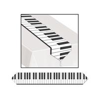 Piano toetsen tafelloper Multi