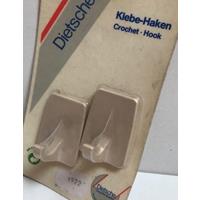 Universele handdoekhaken zelfklevend (setje van 2) beige