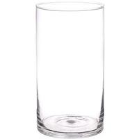 Bellatio Rechte cilinder vaas glas 30 cm Transparant